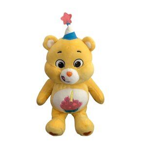 Care Bears‎ Birthday Bear Plush Toy With Party Hat Basic Fun 11.5"